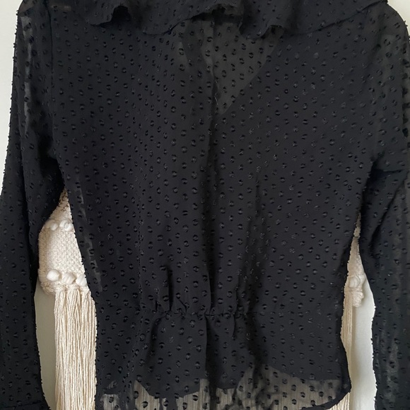 NWT Ruffle Wrap Blouse - Picture 11 of 11